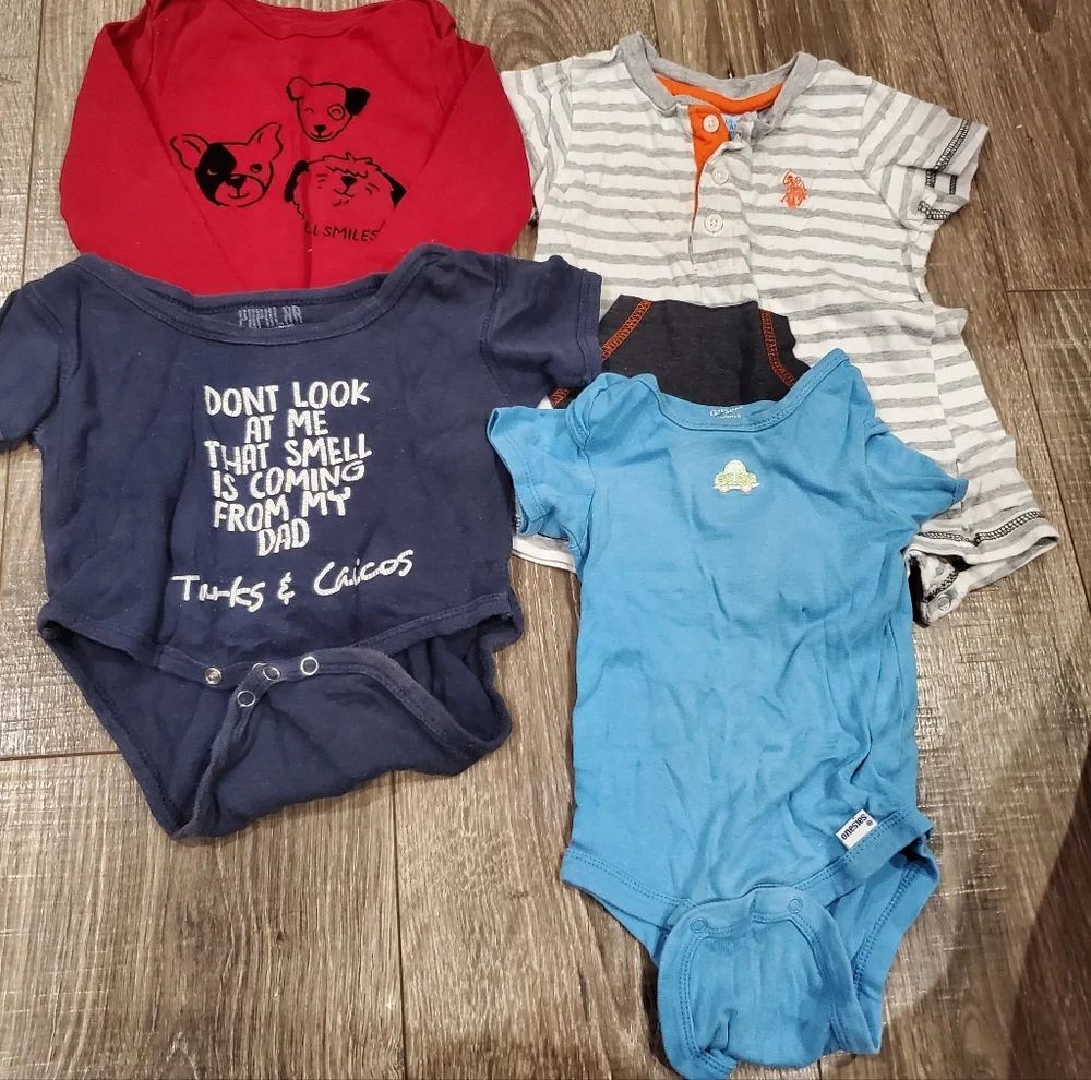Baby One Pieces Size 18M Assorted One Pieces Set 4 Pieces
